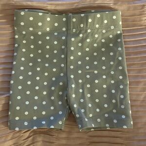 White Polkadot shorts 0/3 Months